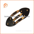 black color leather finishing toggle for coat